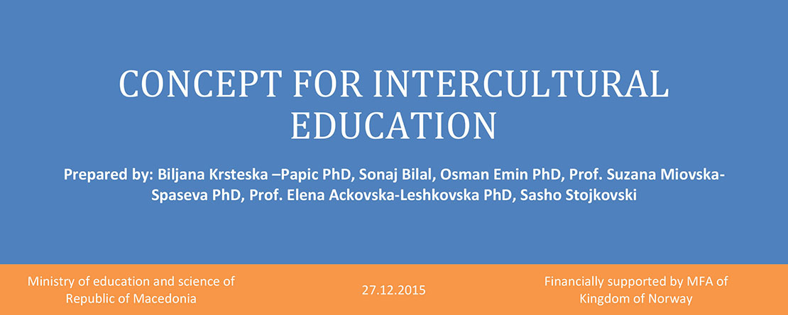 Concept for Intercultural Education 2015
